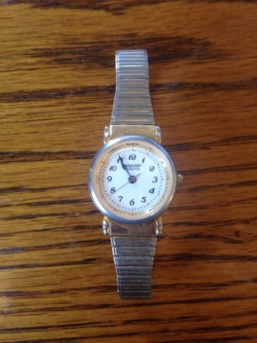 sharp quartz womens gold tone vintage watch-343967