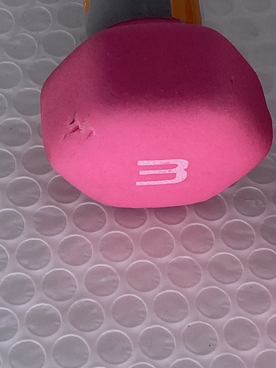 CAP Barbell Neoprene Coated Dumbbell Set, Hot Pink - 3lbs for sale