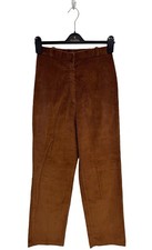 Vintage JRS women's corduroy pant high Rise straight leg brown size 9