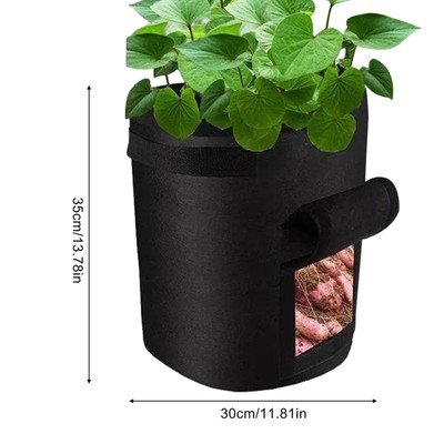 26L Potato Grow Bag NonWoven Pots Garden Vegetable Planting Bag for Potato