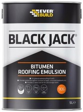 Image of 906 Black Jack Bitumen Roofing Emulsion, Black 5L - 90605