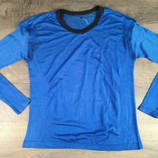 XOSKIN Womens Long Sleeve Blue Compression Shirt Form Fit Base Layer Size XXL