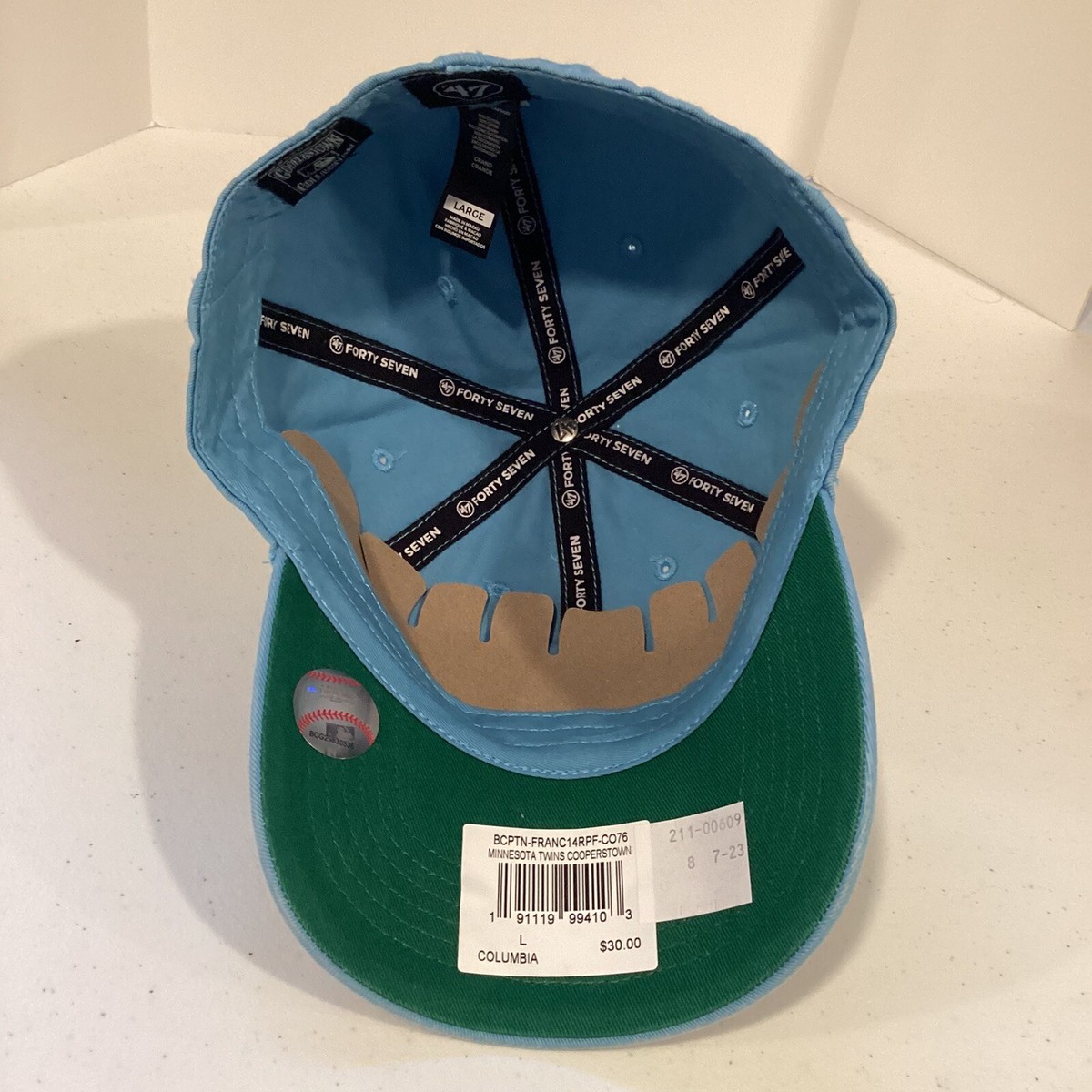 Minnesota Twins MLB  Minnesota Twins Hat Cap Blue MLB \'47 Franchise 2nd Release Cooperstown Large main image 1