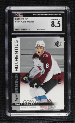 2019-20 SP Retail Authentics /1199 Cale Makar #114 CGC 8.5 Rookie RC 0lv3