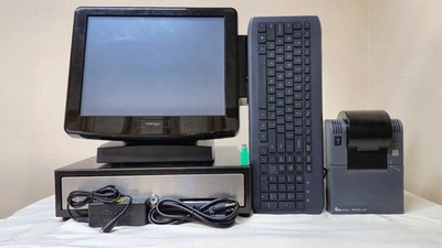 Posiflex KS-6315 15'' Touch POS Terminal VeriFone 250 Printer Cash Drawer Bundle