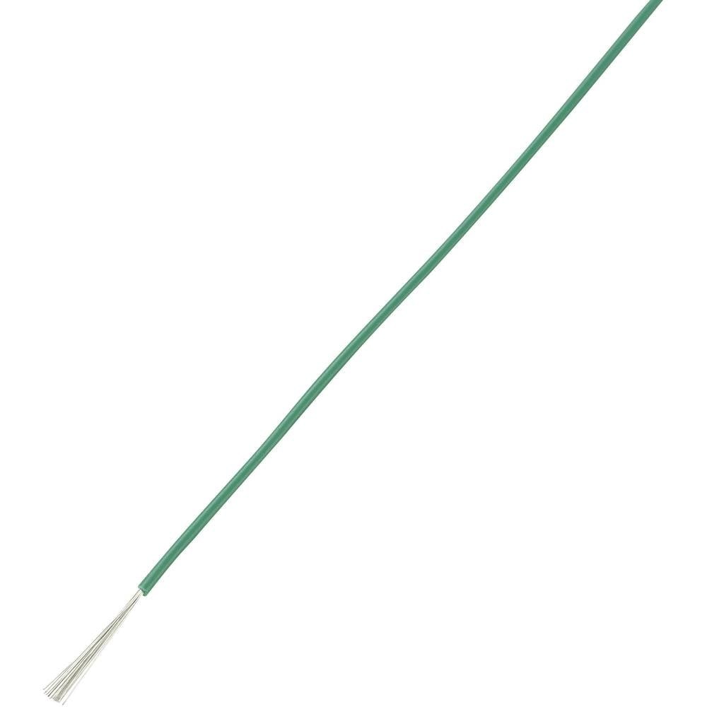 Fil de câblage vert 0.14 mm² souple en bobine de 100 m pour câblage interne stable