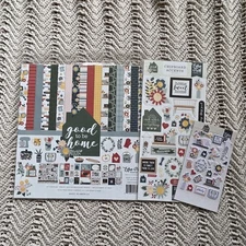 Echo Park - GOOD TO BE HOME- 12x12 LOT Collection Kit Scrapbook stickers chipboa