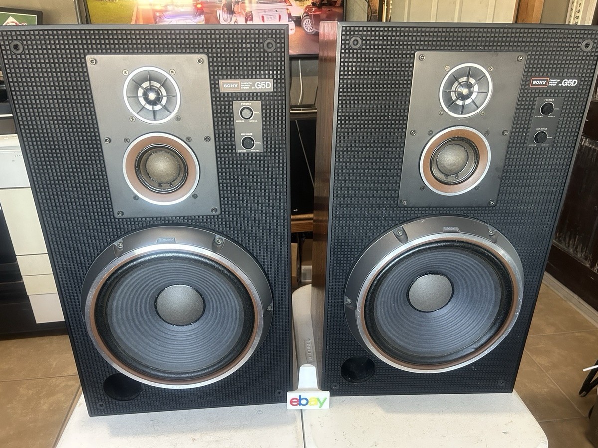 Sony Carbocon Speaker System SS-G5D Vintage Pair – Tested , Japan