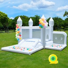 Large Commercial Bounce Castle PVC Inflatable Obstacle Bounce House Wider Slide