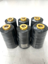 6 Pack of 6000 Yards Each Gray Sewing Thread All Purpose Spun/Poly Overlock Cone