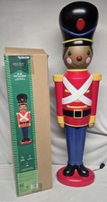Holiday Living 41 Inch Toy Soldier Light Up Blow Mold Indoor Outdoor Christmas