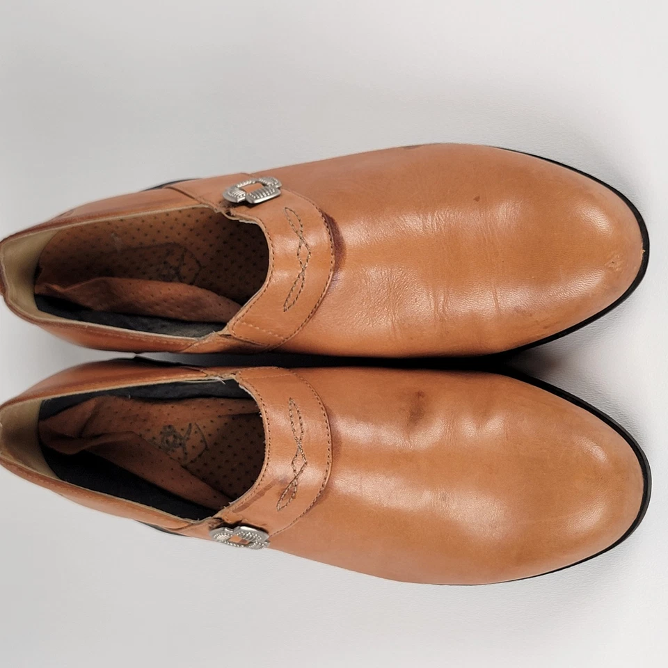 MUJER ARIAT SANTA CRUZ MARRÓN TOSTADO ZUECOS SIN CORDONES BOTINES BAJOS ZAPATOS Talla 9.5 US/40 Foto 2 de 4