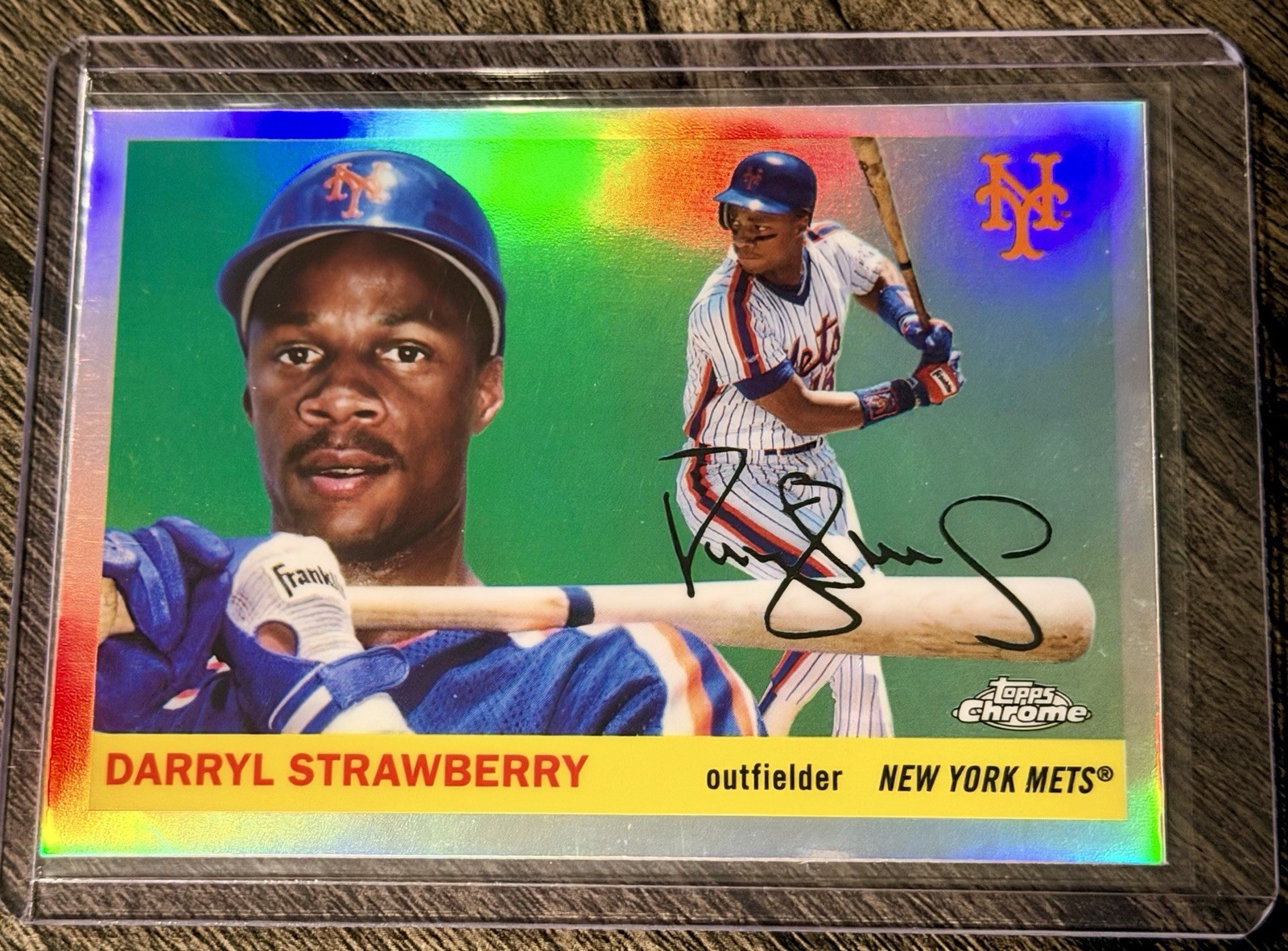 2025 Topps Chrome Platinum Anniversary Baseball Refractor #420 Darryl Strawberry