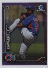 2016 Bowman Chrome Purple Refractor 248/250 Carl Edwards Jr #46 16nb