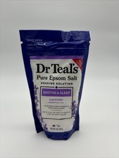 Dr Teal's Pure Epsom Salt Soaking Solution Soothe  Sleep w/Lavender 1 lb.