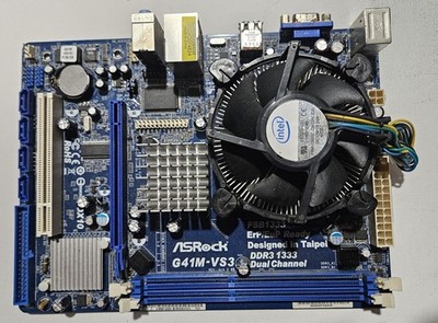 ASRock G41M-VS3, LGA775 Socket, Intel Motherboard