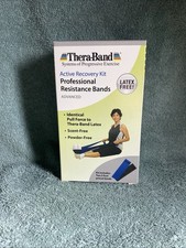 THERA- BAND Professional Resistance Bands Blue  Black 5  Long