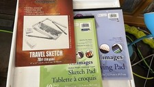 Artist Drawing Paper Pads / 9 x 12 / LOT of 3 Pads Medium To Heavy Paper