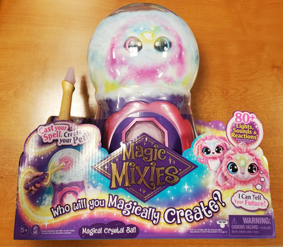 Magic Mixies Magical Misting Crystal Ball w/ Interactive 8in Pink Plush (6897) F