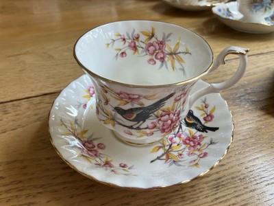 Royal Albert Woodland Series Redwing English Fine Bone China Tea Cup