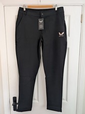 Castore mens Chino pants golf stretch black / Medium 32-34" RRP £65