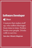 Software Developer Notebook: Funny Definition Journal 120 Lined Pages