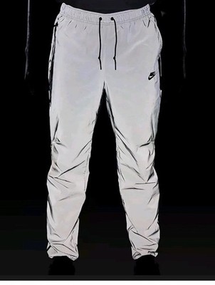 $145 Nike Tech Woven Flash Men's Size S Pants Reflect 3M Silver