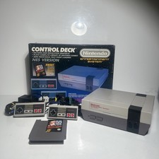 Boxed Nintendo NES Control Deck Console & Super Mario Bros Excellent Condition 