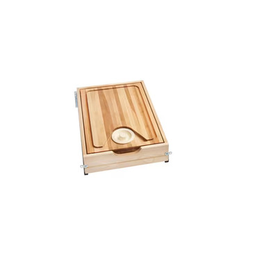 Wood Base Cabinet Cutting Board Drawer Replacement System W/Soft-Close 15.0 In.
