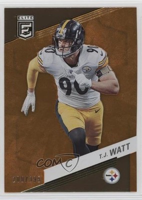 2023 Panini Donruss Elite Orange 209/399 TJ Watt #91 14wc