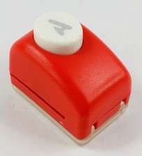 EK Success Paper Shapers 1/2" Alphabet Letter A Red Craft Paper Punch Scrapbook