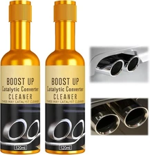 2Pcs Catalytic Converter Cleaner, Auto Parts Engine Cleaner, Fuel and Exhaust Sy