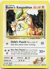 Blaine's Kangaskhan 36/132 Uncommon Gym Heroes Pokemon Unlimited Near Mint on eBay