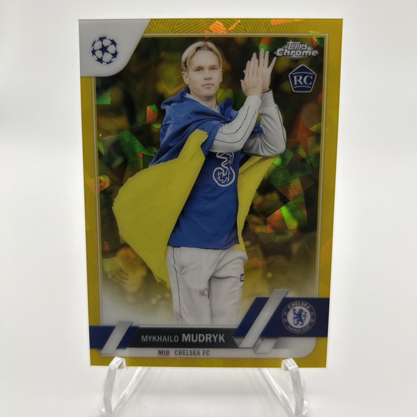2022-23 Topps Chrome Sapphire Edition UEFA Club Competitions Mykhailo Mudryk /99 view 1