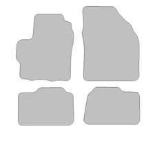 Fußmatten passend für Toyota Aygo X Typ B7 (Baujahr 2022 - aktuell), Hit schwarz