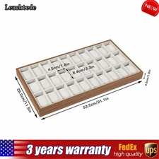 12 Slots Wrist Watch Display Box Storage Holder Jewelry Bracelet Organizer Case