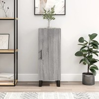 Sideboard Sonoma Eiche Nachbildung Grau 34X34X90 Cm Holzwerkstoff