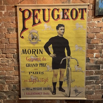 Vintage Stil Peugeot Wandbehang Leinwand - große rustikale Wandfunktion Kunst
