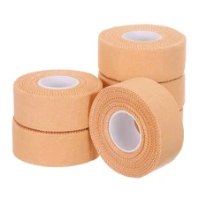 Athletic Sports Tape, Athletic Tape Easy Tear 1 in x 30 Ft, 6 Rolls, Ecru