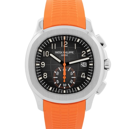 PAPERS Patek Philippe Aquanaut Chronograph Steel 42.2mm 5968A-...