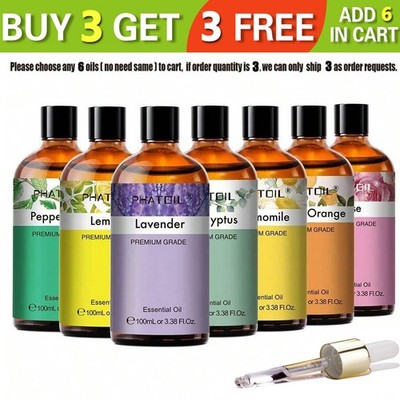 100ml Pure Essential Oils for Aromatherapy, Diffuser,Soap & Candle Making,Yoga