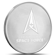 1 oz United States Armed Forces Space Force Silver Round (New) 86.25 per troy oz