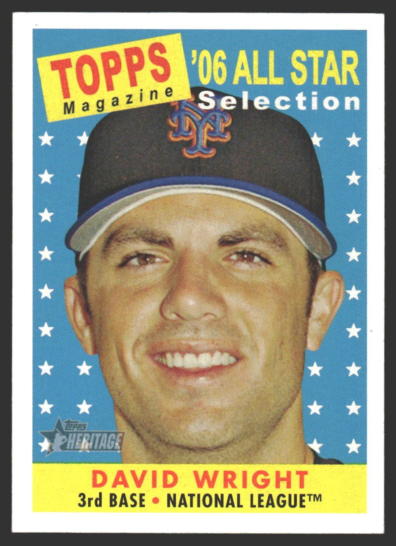 David Wright #480 2007 Topps Heritage New York Mets