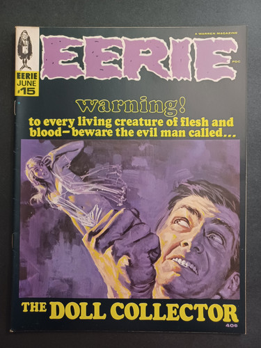 Eerie #15 - Horror Magazine - Warren - 1968 - VF/NM