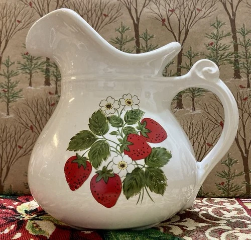 Vintage McCoy Strawberry Pitcher