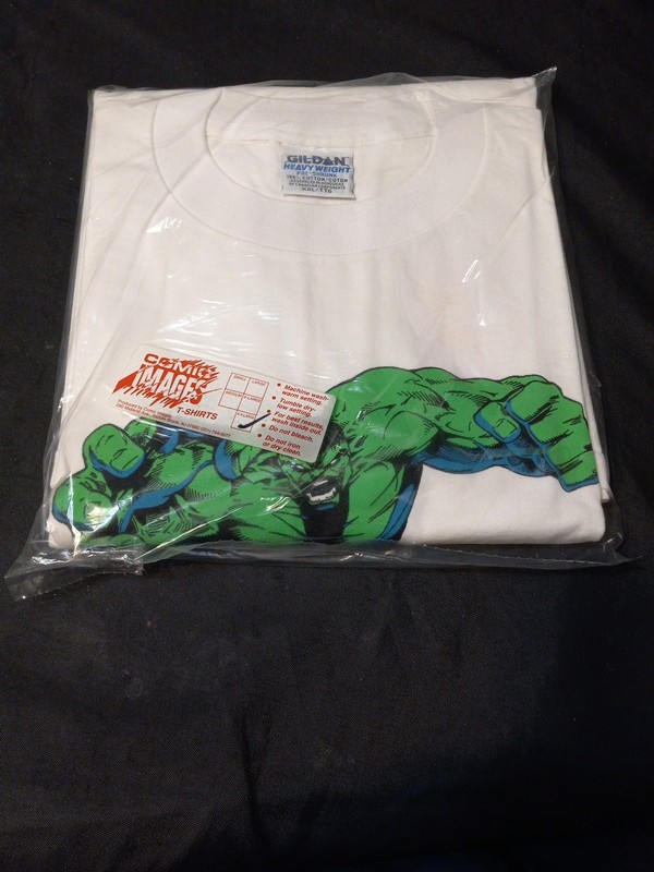 HULK CHARGING T-SHIRT VINTAGE COMIC IMAGES XXL SEALED 1997