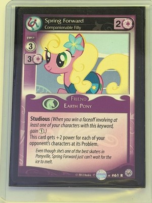 MLP CCG, Spring Forward, Companionable Filly, Premiere, #61 R, alpha