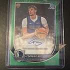 Topps 2025-26 Bowman Chrome Cooper Flagg Green Shimmer Auto RC /99 Mavericks