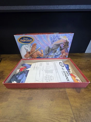 Disney Hercules 3D Board Game Save Mt Olympus Vintage 1997 Mattel Complete
