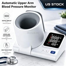 Automatic Large Barrel Upper Arm Blood Pressure Monitor Dual User LCD Display